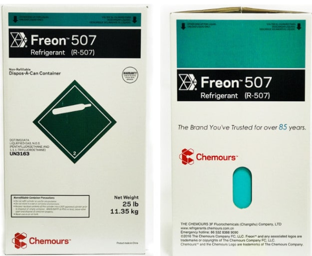 Gas Chemours Freon R507a