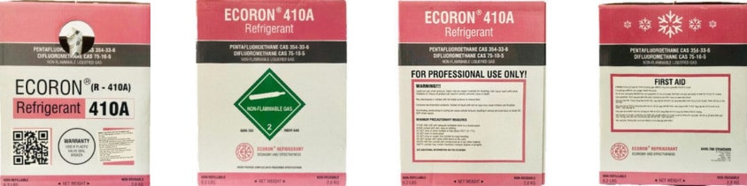 Gas Ecoron R410a – NW 2.8kg