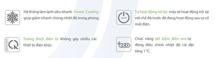 Các chức năng nổi bật của máy lạnh Reetech