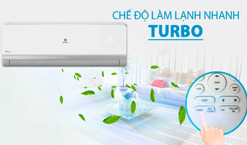 Máy lạnh Electrolux Inverter ESV12CRR-C3 1.5 Hp Treo Tường làm lạnh nhanh