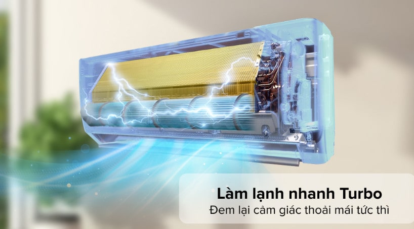 Máy lạnh Gree Inverter 1.5 HP GWC12PB-K3D0P4 làm lạnh nhanh