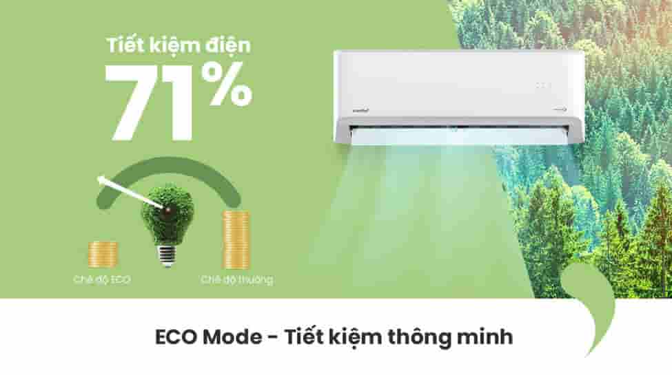 Chế độ tiết kiệm năng lượng ECO của máy lạnh Comfee