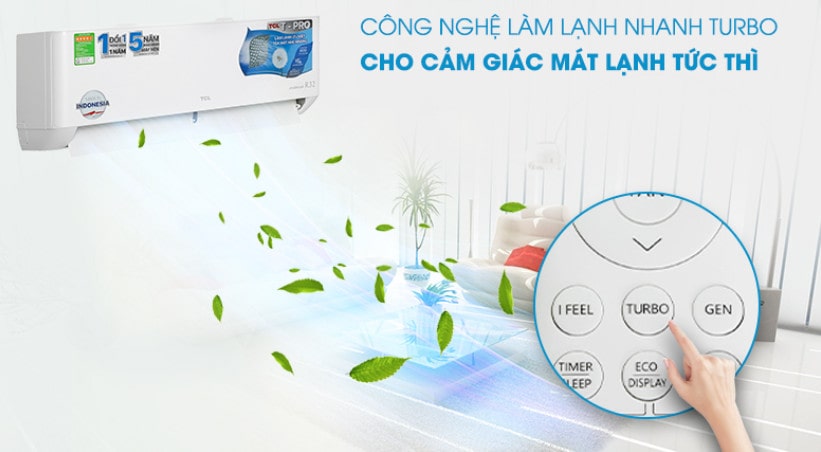 Máy lạnh TCL Inverter 1 HP TAC-10CSDTPG11 làm lạnh nhanh