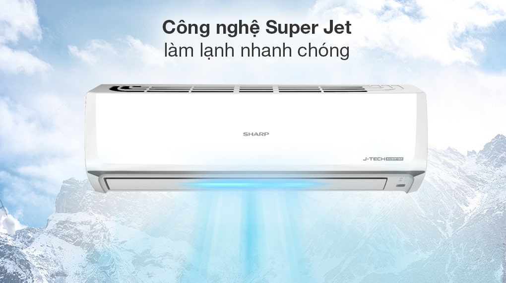 Máy Lạnh Treo Tường Sharp Inverter AH-X18ZEW 2HP làm lạnh tức thì