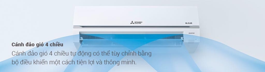 Máy Lạnh Treo Tường Mitsubishi Electric MSY-GR25VF Inverter 1HP đảo gió 4 chiều