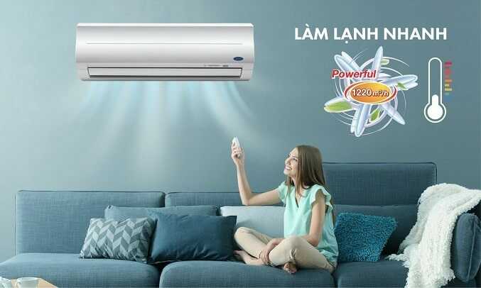 Máy lạnh Carrier làm lạnh nhanh