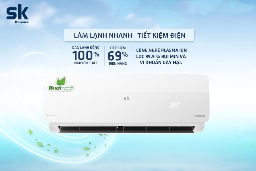 Máy Lạnh Treo Tường Sumikura 1 chiều 9000 BTU APSAPO-092Titan-A