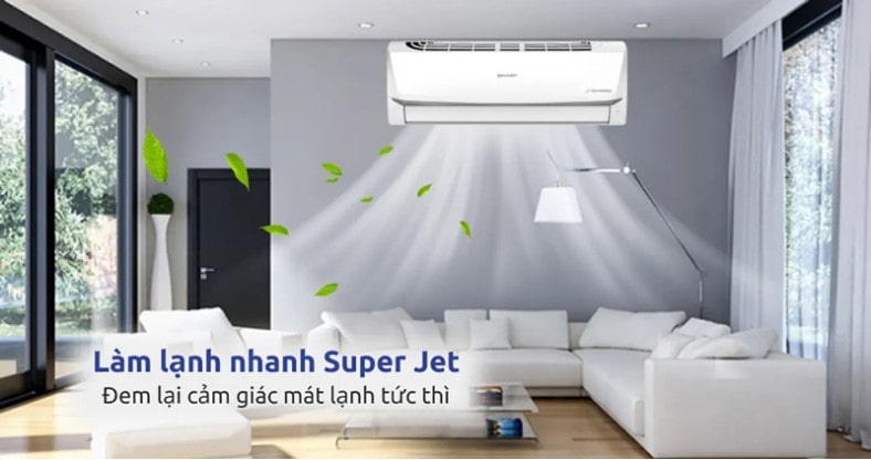 Chế độ làm lạnh Máy Lạnh Treo Tường Sharp AH-X13ZEW Inverter 1.5HP