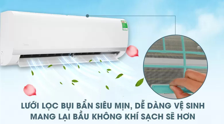 Lưới lọc bụi siêu mịn của máy lạnh Media