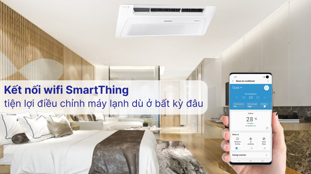 Máy lạnh âm trần kết nối wifi tiện lợi