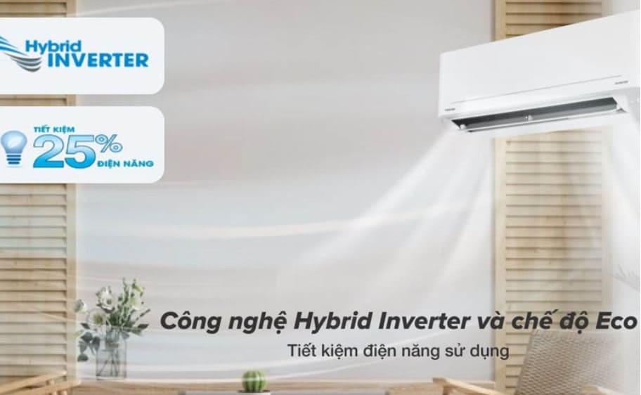 Công nghệ tiết kiệm điện Máy lạnh TOSHIBA Inverter 2HP RAS-H18C4KCVG-VRAS-H18C4ACVG-V