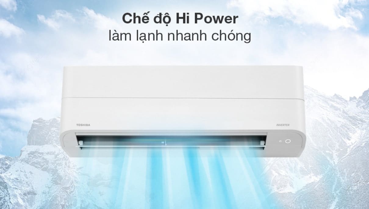 Máy Lạnh Treo Tường Toshiba RAS-H13E2KCVG-V Inverter Gas R32 làm lạnh nhanh