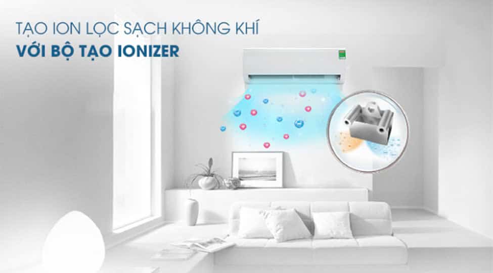 Chế độ lọc không khí Ionizer của máy lạnh Media