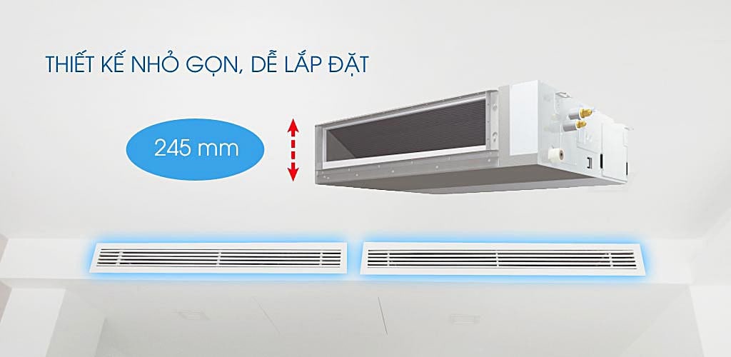 Máy Lạnh Giấu Trần Nối Ống Gió Daikin Inverter 1.5 HP FBFC40DVM - RZFC40DVM +BRC2E61