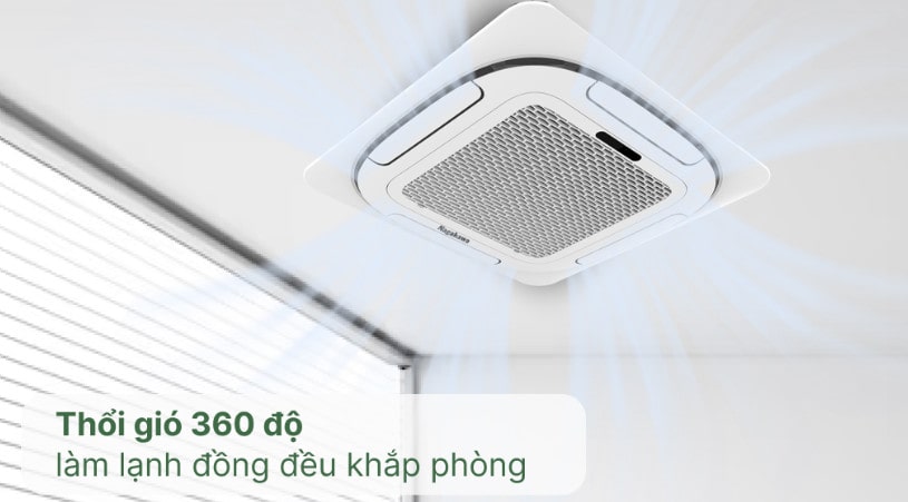 Máy lạnh âm trần Nagakawa 2 HP NT-C18R1T20 thổi gió 360 độ